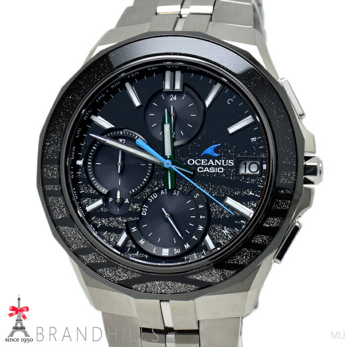 カシオ 腕時計 オシアナス マンタ S5000 蒔絵 ソーラー電波 スマートフォンリンク チタン 世界限定 OCW-S5000ME-1AJF CASIO 極美品 【中古】(2)