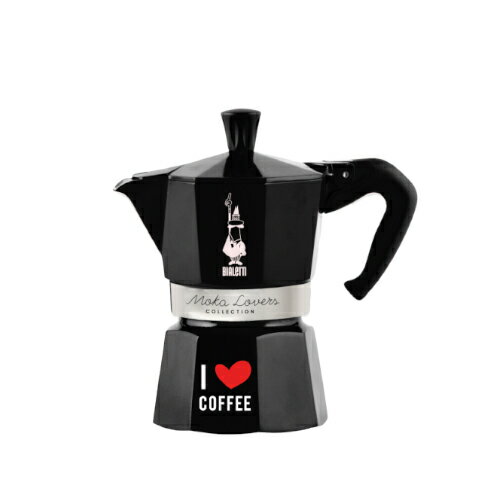 BIALETTI ビアレッティ モカ エキスプレス I Love Coffee 3カップ用　ブラック 4986