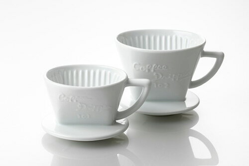 CAFEC 深濾過層 有田焼磁器ドリッパーホワイト G-102W