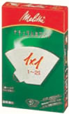 Melitta メリタ アロマジック1×1 ナチュラルホワイト 40枚入 Melitta メリタ アロマジック1×1 ナチュラルホワイト 40枚入