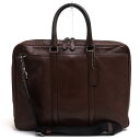 COACH ビジネスバッグ コーチ 71732 Metropolitan Slim Briefcase メトロポリタン スリム ブリーフ スポーツカーフ 牛革 2WAY ショルダーバッグ 【中古】