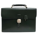 Dunhill ビジネスバッグ ダンヒル YR8010A Leather Confidential Briefcase コンフィデンシャル 牛革 カーフ フラップ式 【中古】