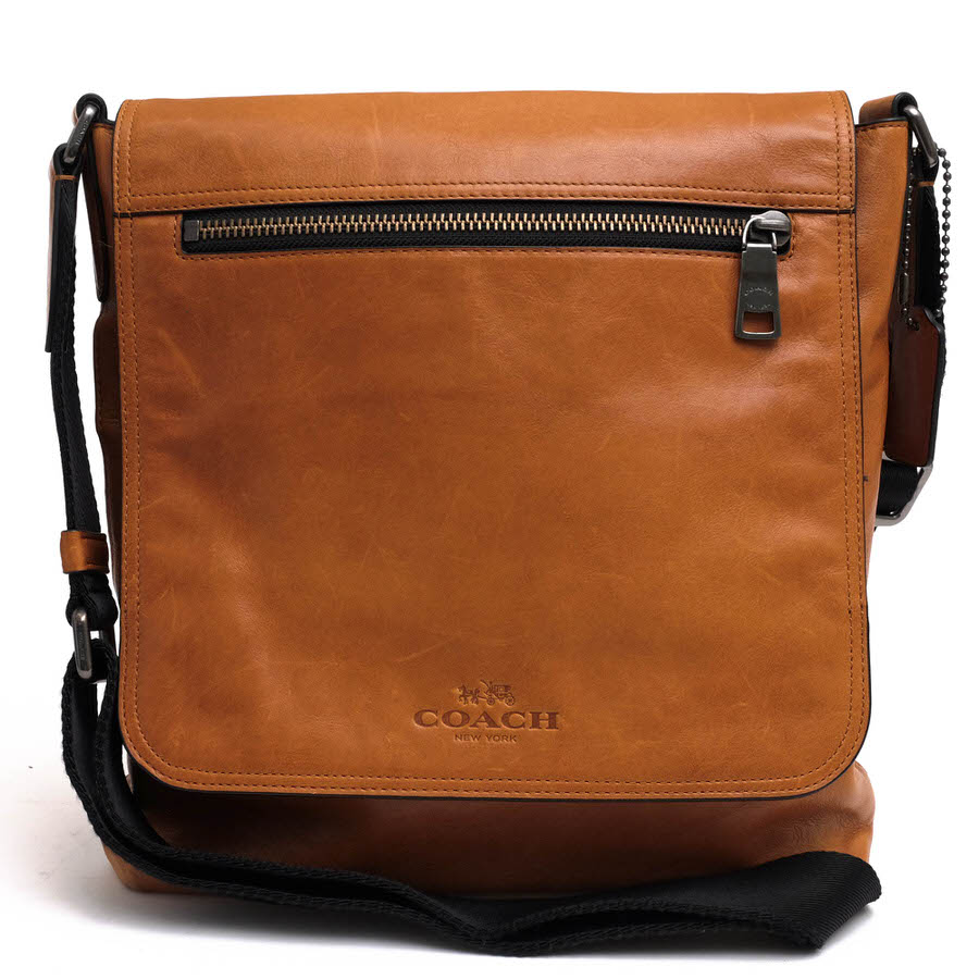 COACH ショルダーバッグ コーチ 71620 Sullivan Small Messenger In Sport Calf Leather サリバン スモール メッセンジャー スポーツカーフレザー 牛革 フラップ式 メッセンジャーバッグ 【中古】