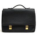 Dunhill ビジネスバッグ ダンヒル LE4080A CONNAUGHT コンノート 牛革 カーフレザー フラップ式 シボ革 シュリンクレザー 【中古】
