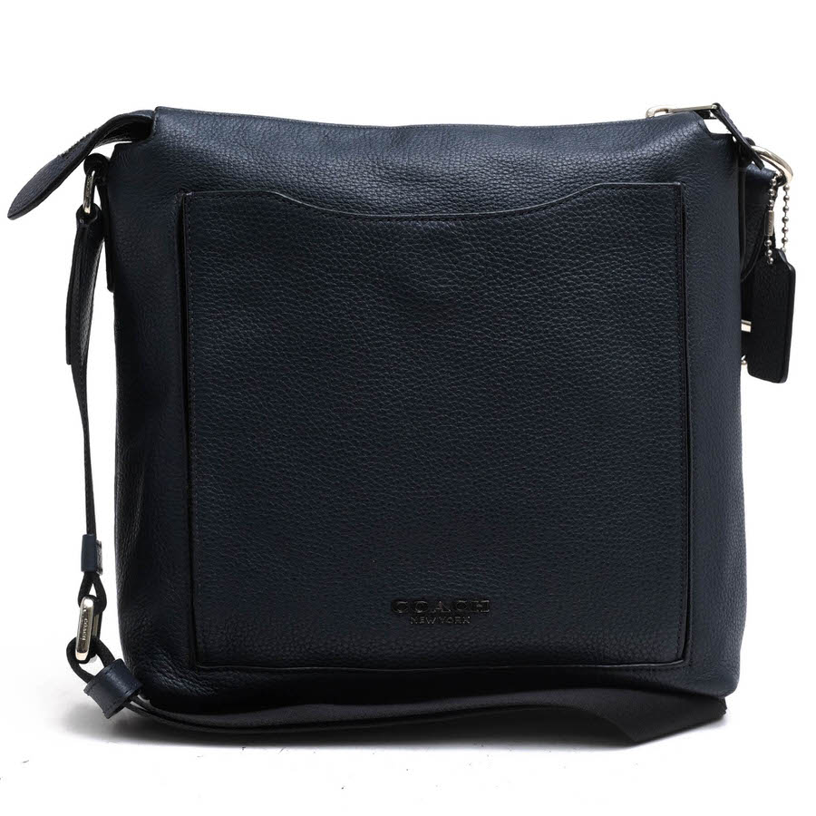 COACH ショルダーバッグ コーチ 91303 Beckett Pocket Crossbody ペブルドレザー 牛革 クロスボディ ユニセックス 男女兼用 シボ革 シュリンクレザー 【中古】
