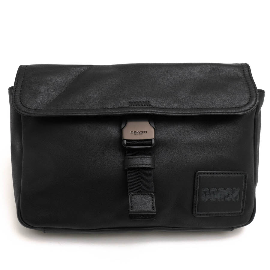 COACH - COACH ショルダーバッグ コーチ 88312 Pacer Belt Bag Crossbody With Coach Patch ペイサー ベルトバッグ スムースカーフ 牛革 クロスボディ ボディバッグ 肩掛け ワンショルダーバッグ 【中古】