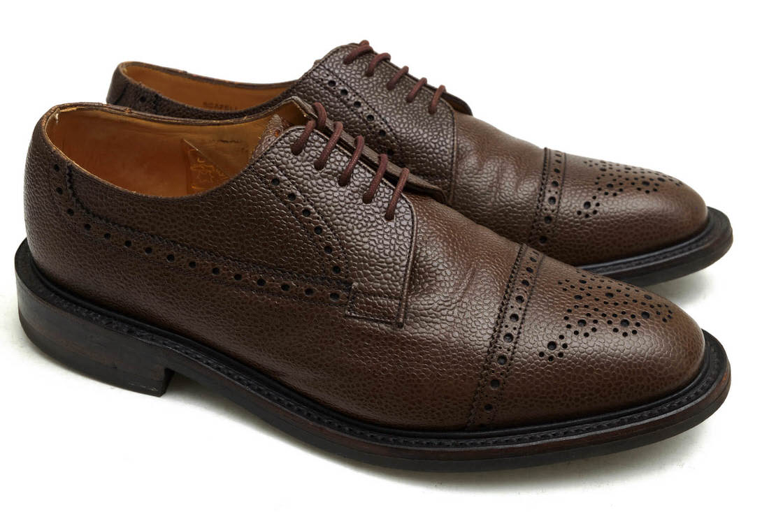 Loake ビジネスシューズ ローク SCAFELL 牛革 グレイン型押し キャップトゥ グッドイヤーウェルト製法 【中古】