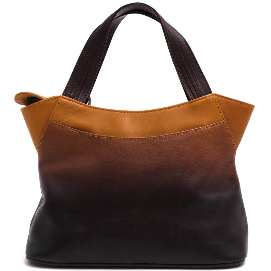 MOTHERHOUSE ハンドバッグ マザーハウス Icho Mini Hand 銀杏 イチョウ 牛革 グラデーション 【中古】 branding-10083168 ブランディング サンプル画像2