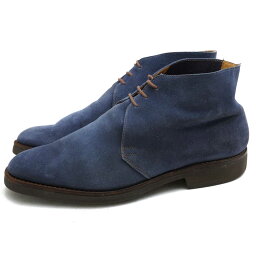 CROCKETT＆JONES チャッカブーツ クロケット＆ジョーンズ CHUKKA チャッカ 牛革 Vibramガムライトソール プレーントゥ Vibramソール グッドイヤーウェルト製法 【中古】