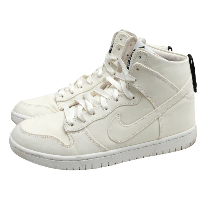 NIKE ハイカットスニーカー ナイキ 718766-101 DUNK HIGH LUX SP DSM DOVER STREET MARKET WHITE 牛革 【中古】