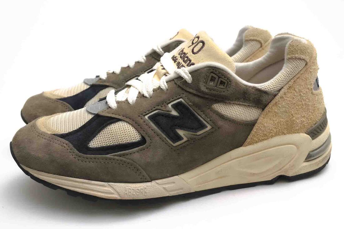 NEW BALANCE ローカットスニーカー ニューバランス M990GB2 ピッグスキンスウェード 天然皮革 ナイロンメッシュ