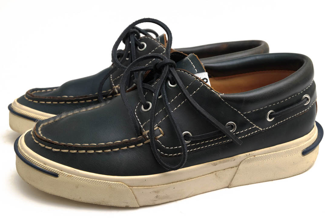 VISVIM デッキシューズ ビズビム AMERICANA DECK VD SOPHNET ソフネット別注 ホーウィン社クロムエクセル 牛革 Vibramソール 【中古】