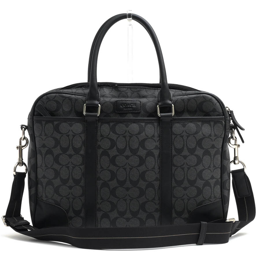 コーチ 2way ビジネスバッグ ショルダーバッグ レザー シグネチャー 総柄 COACH コーチ シグネチャー 2WAY ビジネスバッグ レザー レディース