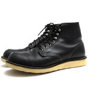 RED WING ワークブーツ レッドウィング 8165 Classic Work 6inch Round Toe クラッシックワーク Black Chrome Leather ブラッククロームレザー 牛革 IRISH SETTER アイリッシュセッター プレーントゥ グッドイヤーウェルト製法 定番 【中古】