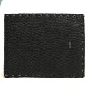 FENDI 財布 フェンディ 7M0194 74P COIN WALLET CUOIO ROMANO LUX ローマンレザー 牛革 小銭入れあり 二つ折り シボ革 シュリンクレザー 【中古】