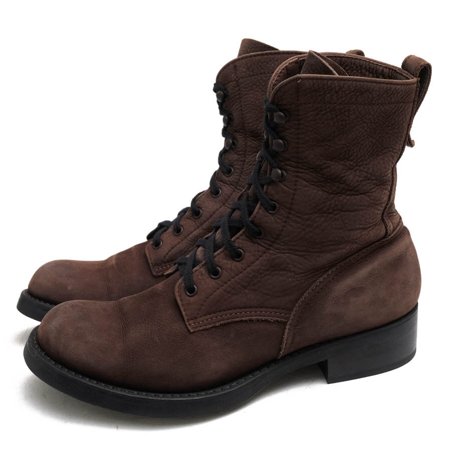 MR.OLIVE レースアップブーツ ミスターオリーブ ME534 WATER PROOF NUBUCK LEATHER LACE UP LOGGER BOOTS ウォータープルーフヌバックレザー 牛革 ロガーブーツ 【中古】