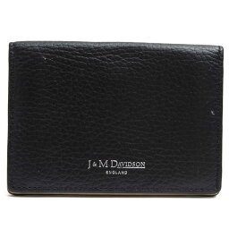 J＆M DAVIDSON その他小物 J＆Mデヴィッドソン 310-14-0024 VISIT CARD HOLDER WITH STUDS 牛革 JET SET COLLECTION 名刺入れ カードケース シボ革 シュリンクレザー スタッズ 【中古】