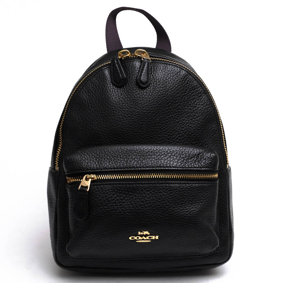 COACH リュック コーチ F289953 Mini Charlie Backpack in Pebble Leather ミニ チャーリー ペブルドレザー 牛革 シボ革 シュリンクレザー デイパック 