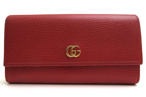 GUCCI 長財布 グッチ 456116 CAO0G 1000 GG マーモント コンチネンタルウォレット カーフ 牛革 インターロッキングGG シボ革 シュリンクレザー 小銭入れあり 【中古】 GUCCI 長財布 グッチ 456116 CAO0G 1000 GG マーモント コンチネンタルウォレット カーフ 牛革 インターロッキングGG シボ革 シュリンクレザー 小銭入れあり 【中古】