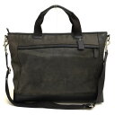 COACH トートバッグ コーチ F70926 Camden Leather Supply Bag カムデンレザー サプライバッグ 牛革 ビジネスバッグ ブリーフケース 2WAY ショルダーバッグ シボ革 シュリンクレザー 【中古】(4)