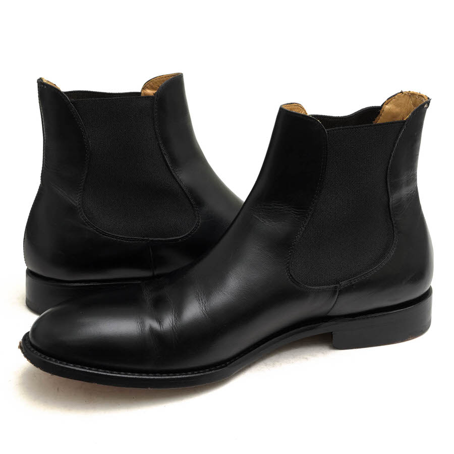 ブランディングのCordwainer サイドゴアブーツ コードウェイナー CW17051 ボックスカーフ 牛革 グッドイヤーウェルト製法 レザーソール 【中古】｜アングル3