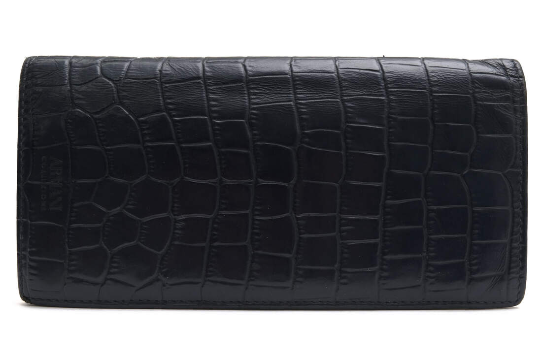 楽天市場】アルマーニ 長財布 ネイビーの通販