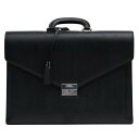 BURBERRY ビジネスバッグ バーバリー WB5042 サフィアーノ 牛革 フラップ式 【中古】