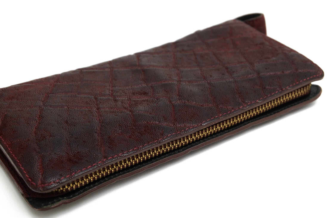 KC's 長財布 ケイシイズ K475 エレファント 象革 ローグス ROGUES別注 小銭入れあり ラウンドジップ ラウンドファスナー 【中古】