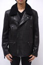 COACH ライダース コーチ 8838555 Long Leather Moto With Shearling Collar ライダース ボア 【中古】