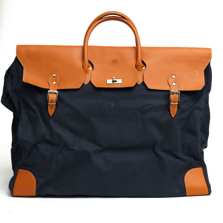 Boggi Milano ボストンバッグ ボッジ ミラノ 牛革 ウォッシュ加工 【中古】