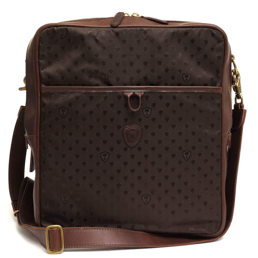 Felisi ショルダーバッグ フェリージ 09-49LG 伊リモンタ社ナイロン バケッタレザー 牛革 【中古】