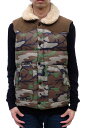 DENIM＆SUPPLY ダウンベスト デニム＆サプライ 788560155001 Camo Ripstop Down Vest in Green Ralph Lauren ラルフローレン ボア 迷彩・カモフラージュ柄 【中古】