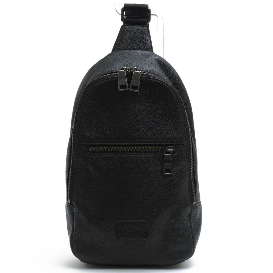 COACH ショルダーバッグ コーチ 71709 Campus Pack キャンパス パック ペブルドレザー 牛革 ボディバッグ シボ革 シュリンクレザー 【中古】