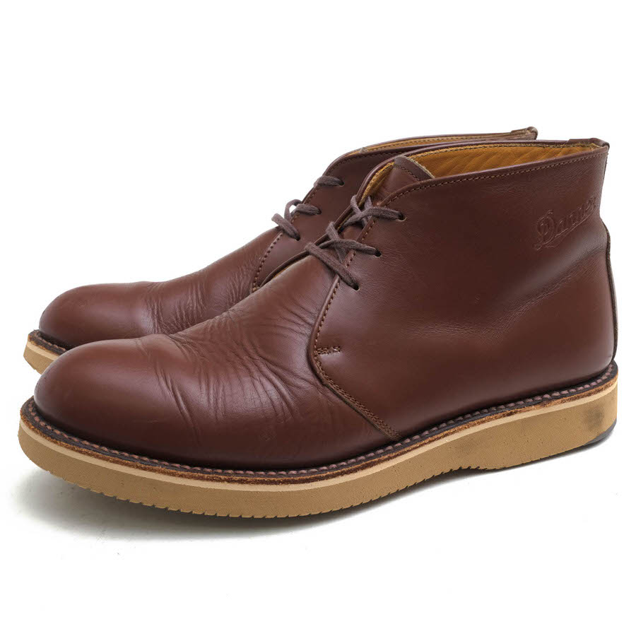 Danner チャッカブーツ ダナー D-1518 POSTMAN BOOTS 2 ポストマンブーツ2 ガラスレザー 牛革 Vibramソール プレーントゥ 【...