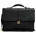 BALLY ビジネスバッグ バリー Hoffy 牛革 カーフ グレイン型押し 2WAY ショルダーバッグ 【中古】