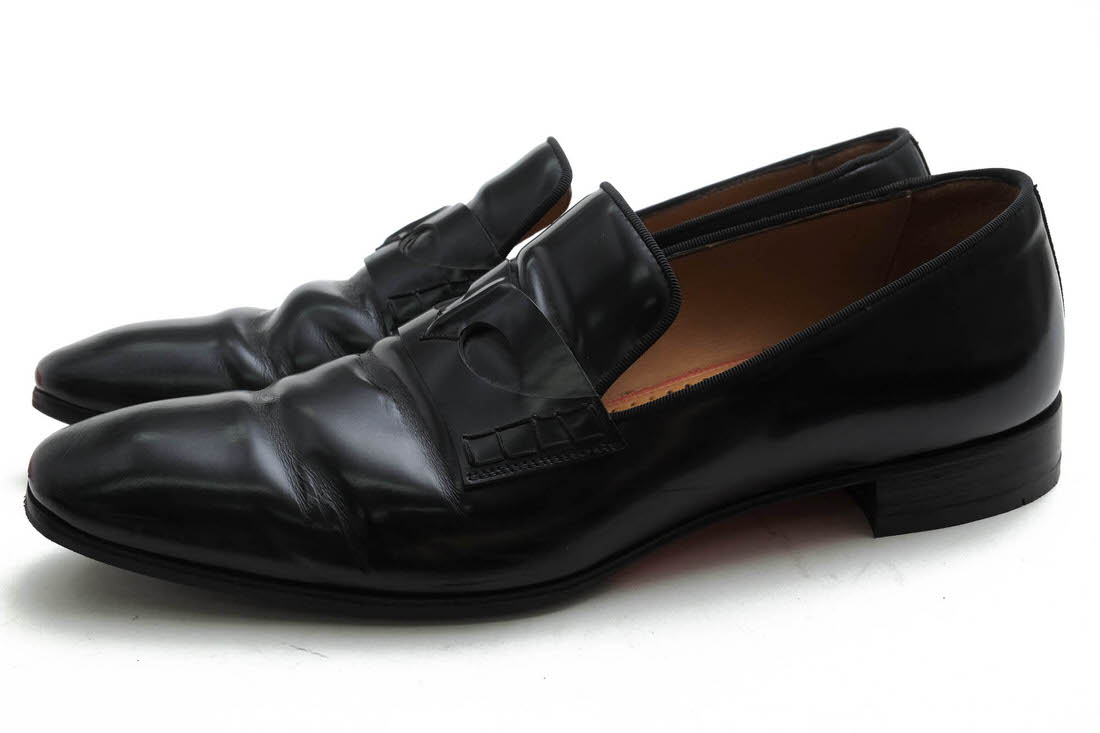 Christian Louboutin スリッポン クリスチャン ルブタン MAGICIEN 牛革 オペラシューズ 【中古】