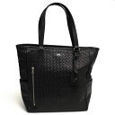 DECADE トートバッグ ディケード DCD-00922 Oiled Cow Embossed Mesh Leather Tote メッシュ調 イントレチャート調 牛革 肩掛け ワンショルダーバッグ 【中古】