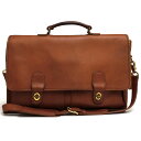 COACH ビジネスバッグ コーチ 5275 Prescott Briefcase グラブタンカウハイドレザー 牛革 フラップ式 2WAY ショルダーバッグ 【中古】