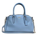 COACH ハンドバッグ コーチ F28977 Mini Sage Carryall ミニ セージ キャリオール クロスグレインレザー 牛革 2WAY ショルダーバッグ 【中古】