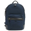 TUMI リュック トゥミ 66708NVYO 高密度ナイロン 牛革 デイパック ユニセックス 男女兼用 【中古】