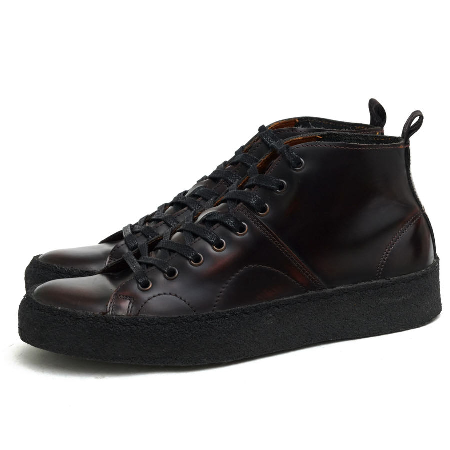 GEORGE COX レースアップブーツ ジョージコックス B2273-158 CREERER MID LEATHER 本革 フレッドペリー FRED PERRY別注 モンキーブーツ クレープソール 【中古】