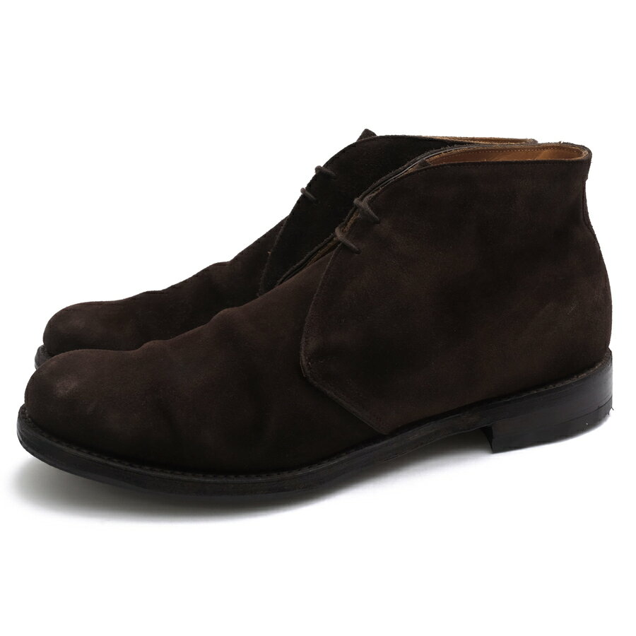 JOSEPH CHEANEY & SONS チャッカブーツ ジョセフ チーニー GARFORTH 英国チャールズ・F ステッド社スーパーバックスエード 牛革 プレーントゥ レザーソール グッドイヤーウェルト製法 【中古】