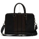 COACH ビジネスバッグ コーチ F72308 Bond Brief ボンド ブリーフ ペブルドレザー 牛革 ストライプ 2WAY ショルダーバッグ シボ革 ...