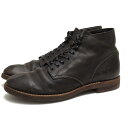 MR.OLIVE チャッカブーツ ミスターオリーブ ME-521 WATERPROOF SHIRINK LEATHER 7HOLE HUNTING BOOTS 牛革 ブラックラピド製法 プレーントゥ シボ革 シュリンクレザー 