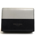 DOLCE＆GABBANA 財布 ドルガバ AK960 BP2525 P.FOGLIO FRENCH FLAP 牛革 カーフ 小銭入れあり 三つ折り バイカラー 【中古】