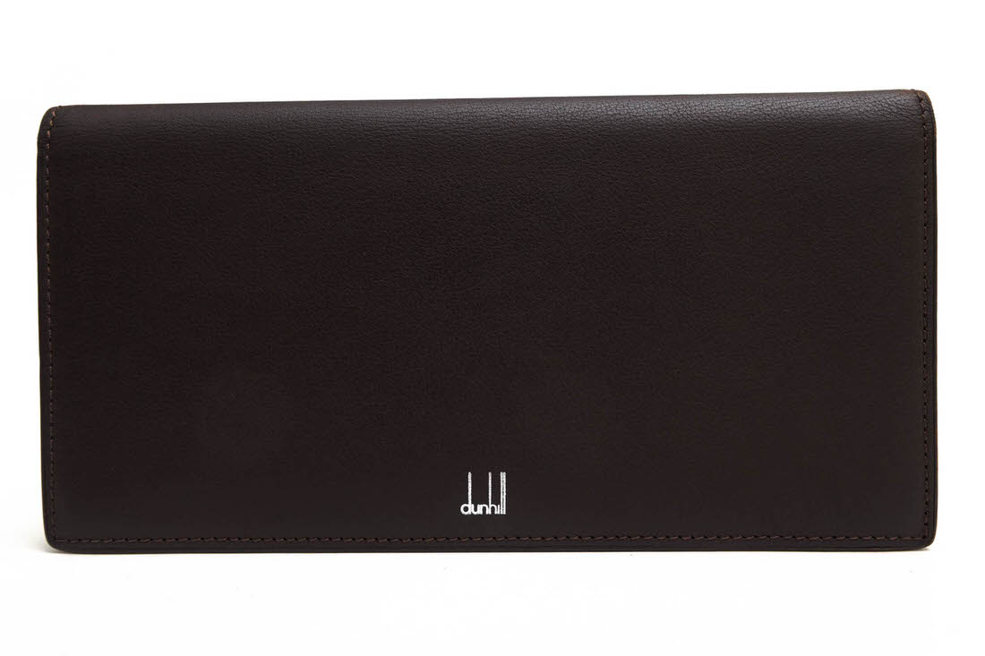 Dunhill 長財布 ダンヒル WS1001B EDITION エディション 牛革 カーフ 二つ折り 小銭入れなし 札入れ 【中古】
