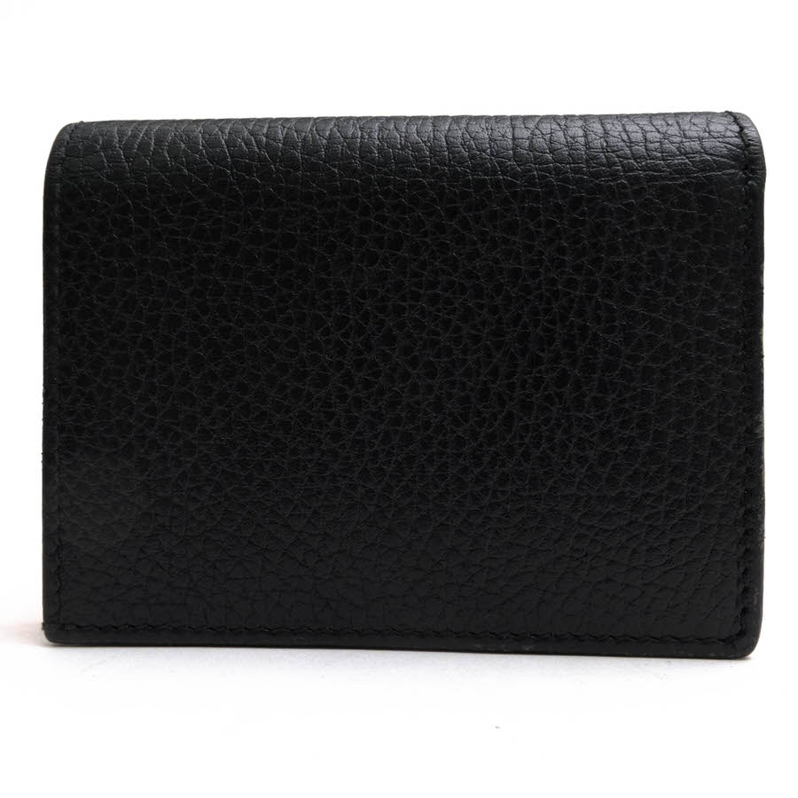GUCCI 財布 グッチ 524289 ボウ コンパクトウォレット 牛革 カーフ GGマーモント ...