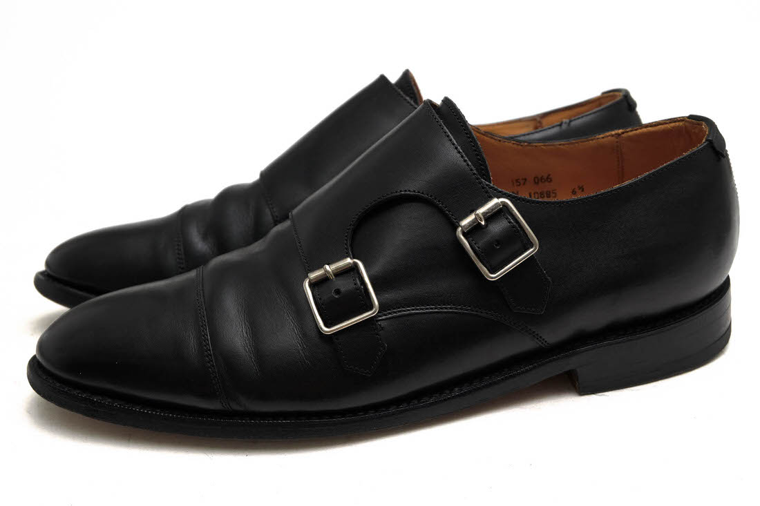 UNION WORKS ビジネスシューズ ユニオンワークス 157-066 Monk Shoe 牛革 カーフ ダブルモンクストラップ グッドイヤーウェルト製法 ストレートチップ 【中古】のサムネイル