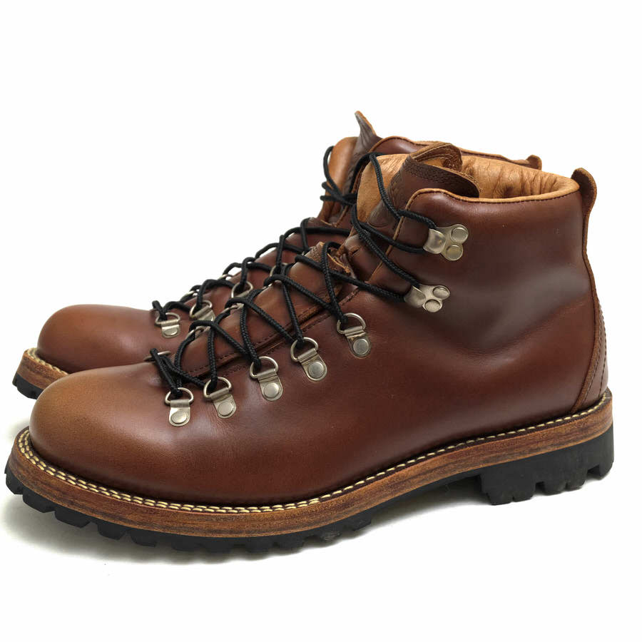 EGO TRIPPING マウンテンブーツ エゴトリッピング 692704 60'S MOUNTAIN BOOTS エゴトリッピング EGOTRIPPING別注 タンニンなめしオイル 牛革 Vibramソール グッドイヤーウェルト製法 【中古】