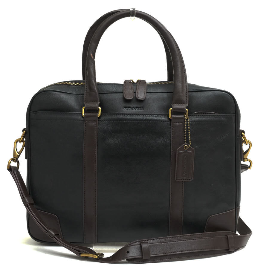 COACH rWlXobO R[` 71012 Bleecker Harness Leather Slim Brief u[J[ n[lX X u[t v 2WAY V_[obO yÁz